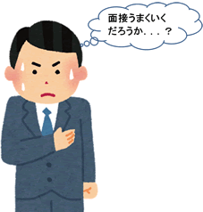 緊張で自律神経がカラダに緊張を入れるイメージ